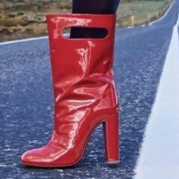 SOLD💥NEW LOUBOUTIN Bag Booties 100 36.5 - Picture 6 of 8